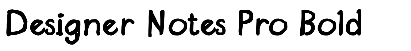 Designer Notes Pro Bold